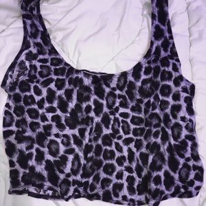 PACSUN LEOPARD PRINT CROP TOP